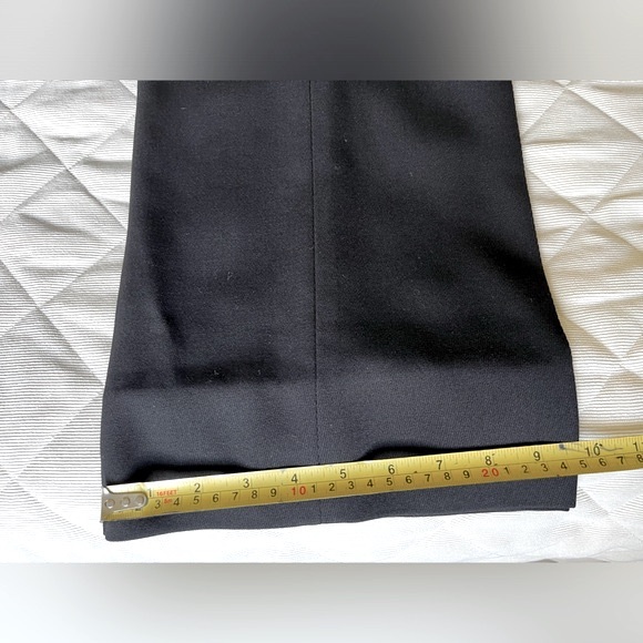 Ralph Lauren black 100% wool dress pants front zipper side pockets US 14 - Picture 15 of 15
